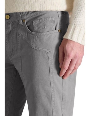 Jeckerson Pantalon homme gris coton stretch