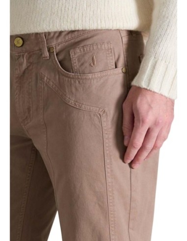 Jeckerson Pantalon homme beige coton stretch
