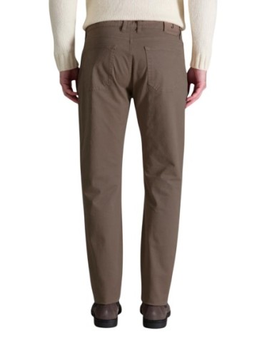 Jeckerson Pantalon homme marron coton stretch