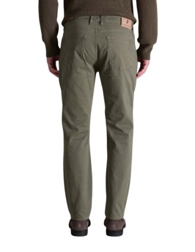 Jeckerson Pantalon homme vert coton stretch