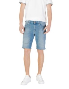 Jeckerson Bermuda homme bleu denim stretch