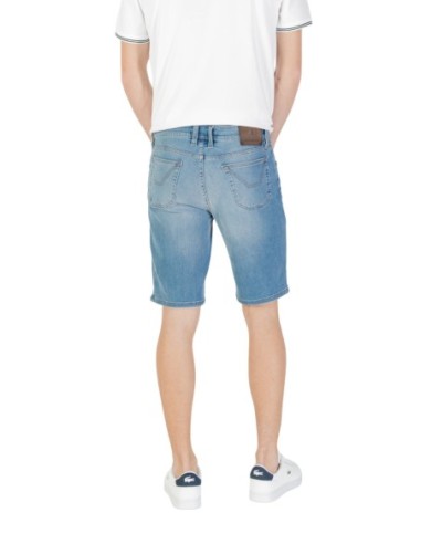 Jeckerson Bermuda homme bleu denim stretch