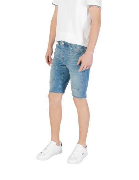 Jeckerson Bermuda homme bleu coton stretch
