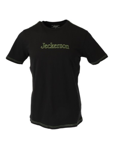 Jeckerson T‑shirt homme noir imprimé slim