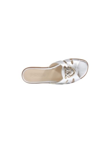 Pinko Mules femme argent cuir