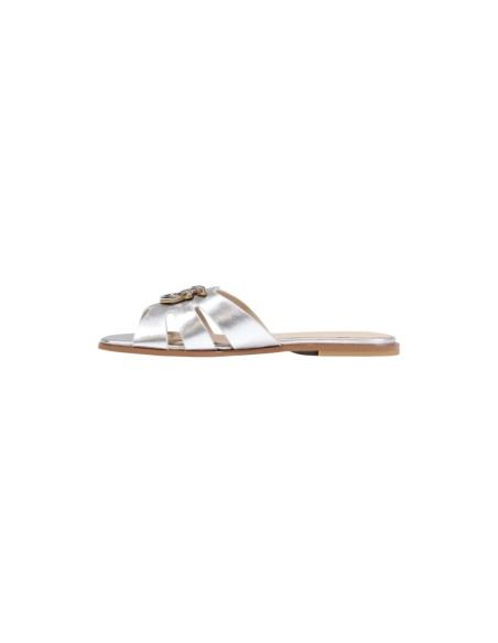 Pinko Mules femme argent cuir