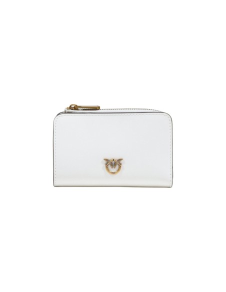 Pinko Portefeuille femme blanc cuir