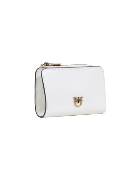 Pinko Portefeuille femme blanc cuir