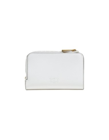 Pinko Portefeuille femme blanc cuir