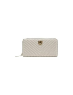 Pinko Portefeuille femme blanc zippé