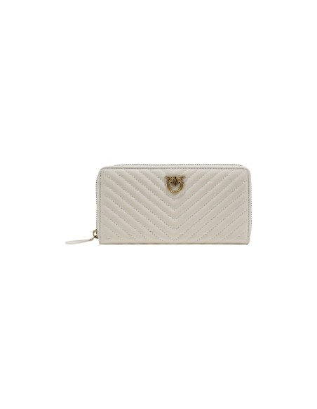 Pinko Portefeuille femme blanc zippé