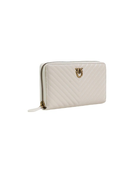Pinko Portefeuille femme blanc zippé