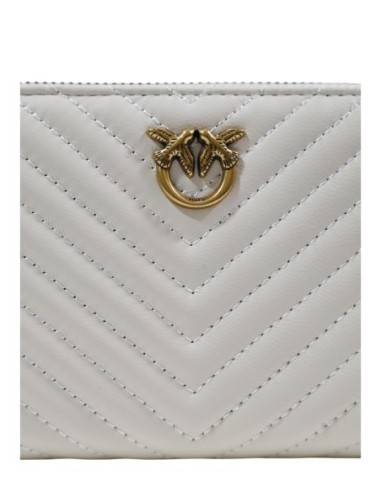 Pinko Portefeuille femme blanc zippé