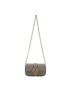Pinko Sac femme gris cuir bandoulière
