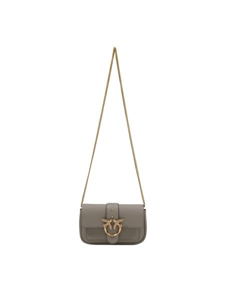 Pinko Sac femme gris cuir bandoulière