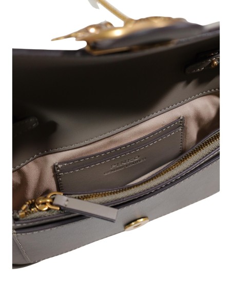 Pinko Sac femme gris cuir bandoulière