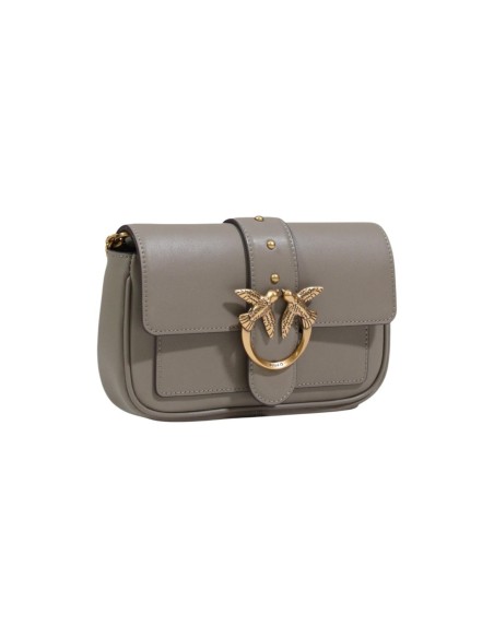 Pinko Sac femme gris cuir bandoulière