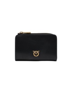 Pinko Portefeuille femme noir cuir