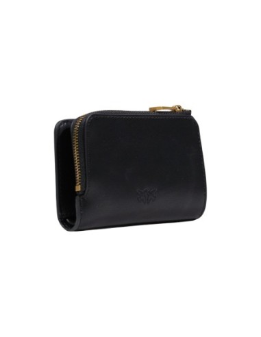 Pinko Portefeuille femme noir cuir