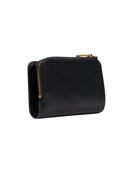 Pinko Portefeuille femme noir cuir