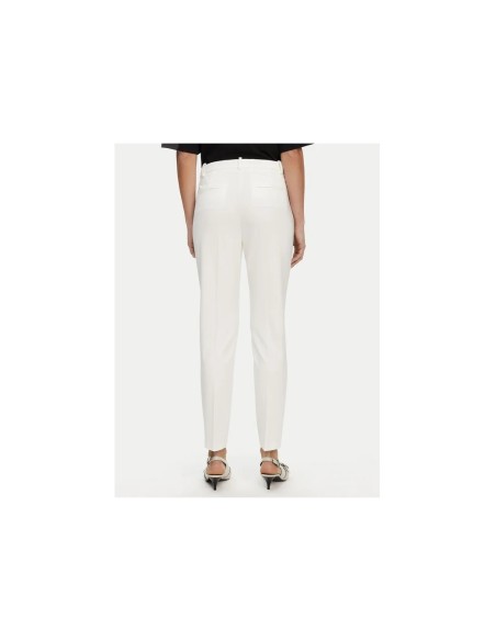 Pinko Pantalon femme blanc viscose