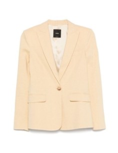 Pinko Veste femme jaune lin