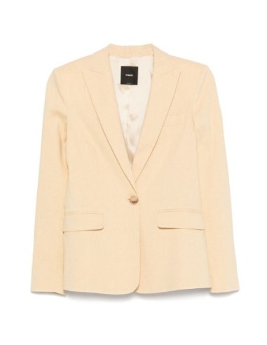 Pinko Veste femme jaune lin