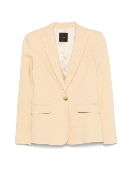 Pinko Veste femme jaune lin