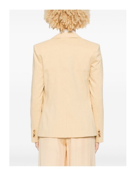 Pinko Veste femme jaune lin
