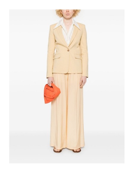 Pinko Veste femme jaune lin