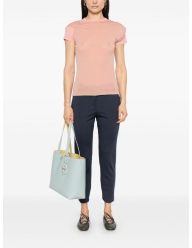 Pinko Pantalon femme bleu viscose