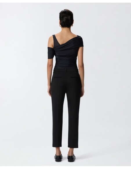 Pinko Pantalon femme noir viscose