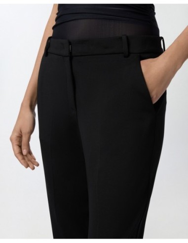 Pinko Pantalon femme noir viscose