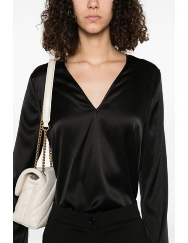 Pinko Blouse femme noire soie
