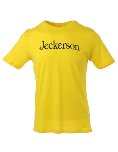 Jeckerson T‑shirt homme jaune imprimé