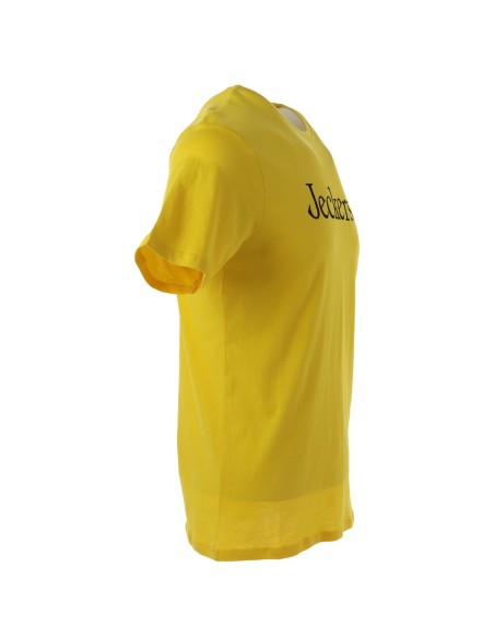 Jeckerson T‑shirt homme jaune imprimé
