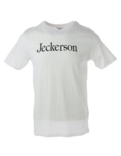 Jeckerson T‑shirt homme blanc coton