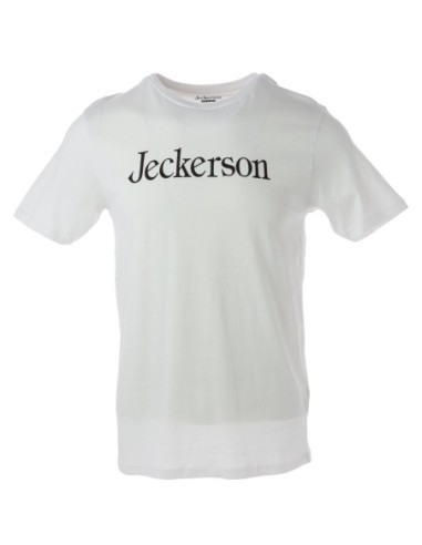 Jeckerson T‑shirt homme blanc coton