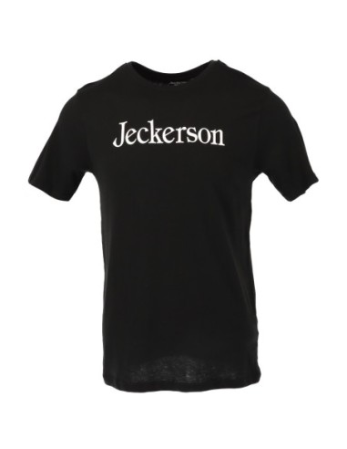 Jeckerson T‑shirt homme noir coton