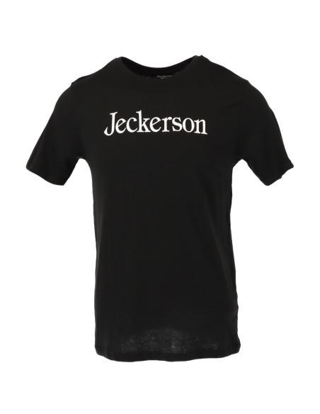 Jeckerson T‑shirt homme noir coton