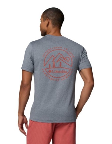 Columbia T‑shirt homme gris imprimé