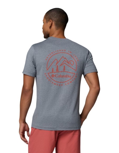 Columbia T‑shirt homme gris imprimé