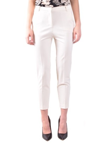 Pinko Pantalon femme blanc viscose