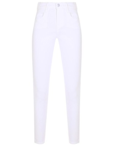 Pinko Pantalon femme blanc viscose