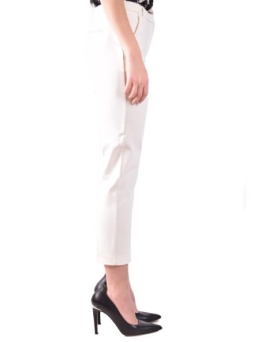 Pinko Pantalon femme blanc viscose