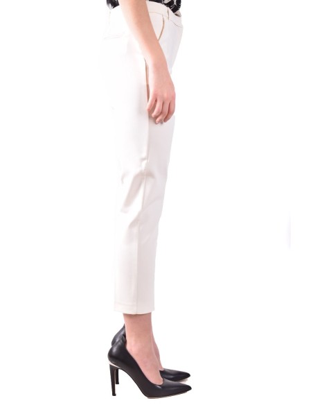 Pinko Pantalon femme blanc viscose