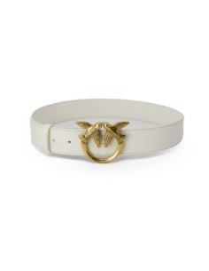 Pinko Ceinture femme blanche cuir