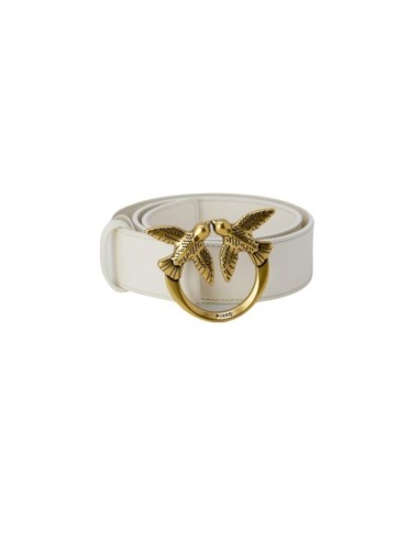 Pinko Ceinture femme blanche cuir