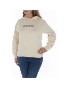 Champion Sweat femme beige capuche