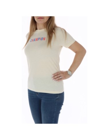 Champion T‑shirt femme beige coton
